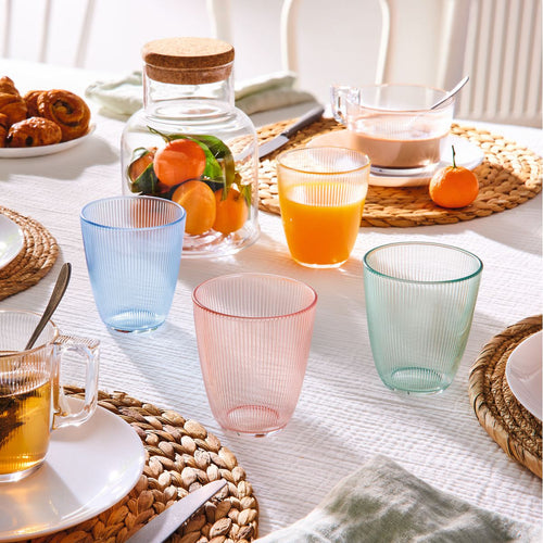 Verre rose 31 cl Stripy