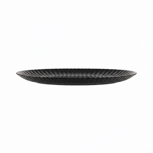 Assiette plate noire 25 cm Bloom