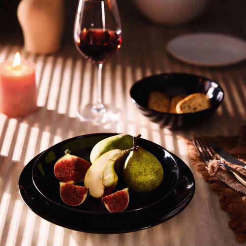 Assiette à dessert noire 18 cm Apy - 2