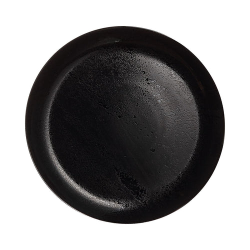 Assiette plate noire 25 cm Diana