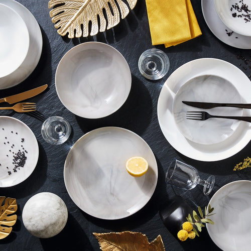 Service de table 18 pièces Diwali Marble