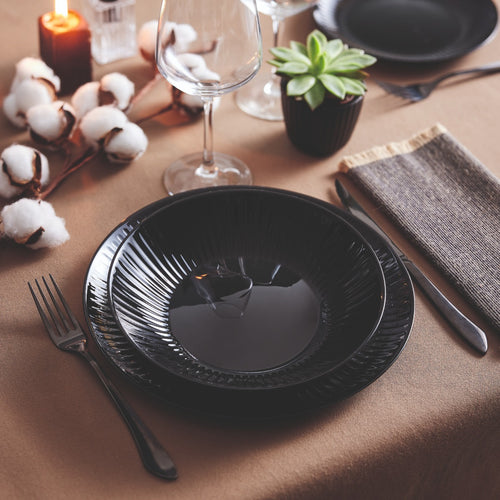 Service de 18 pcs Cottage Noir