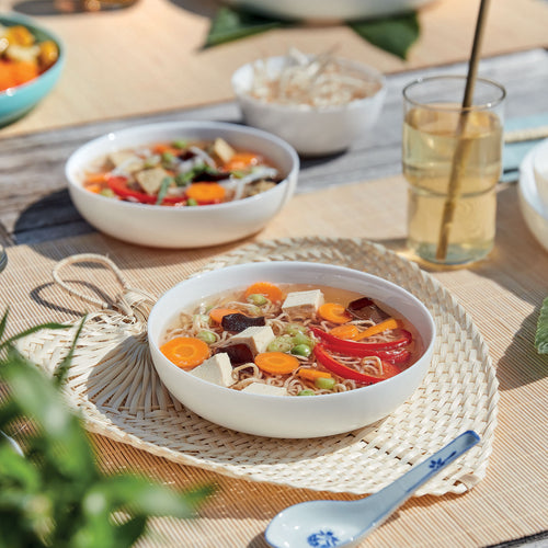 Assiette à soupe Pho blanche 17 cm Friend