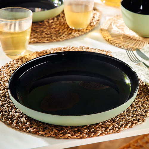 Vicky 25 cm green plate