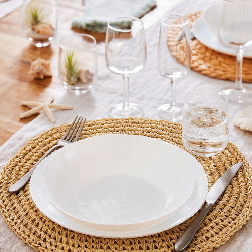 Assiette creuse blanche 21 cm Ammonite - 2