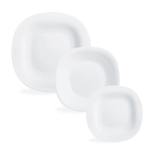 Service de table 18 pièces Carine blanc