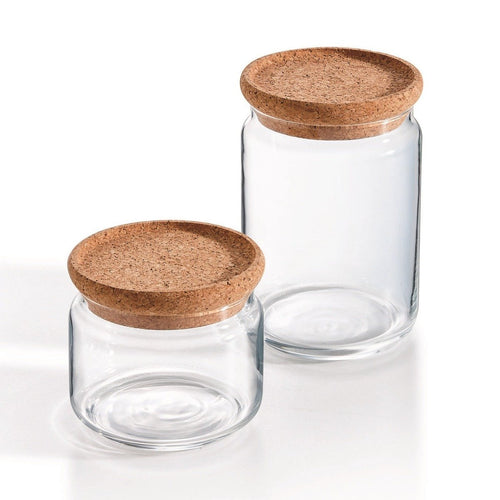 Lot de deux pots de conservation Pure Jar Cork - 1L + 0,5L