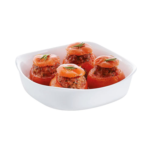 Plat de cuisson blanc 29 x 29 cm Smart Cuisine Carine