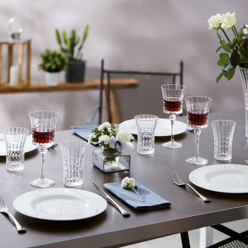 4 verres à pied 27 cl Lady Diamond