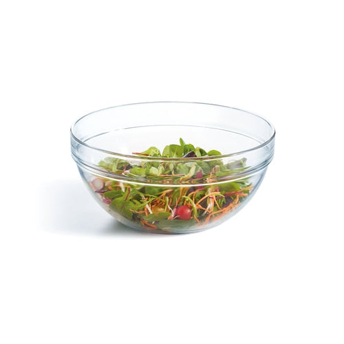 Saladier rond en verre 26 cm Empilable 430 cl