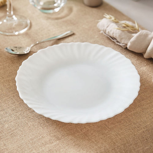 Assiette dessert blanche 19 cm Feston