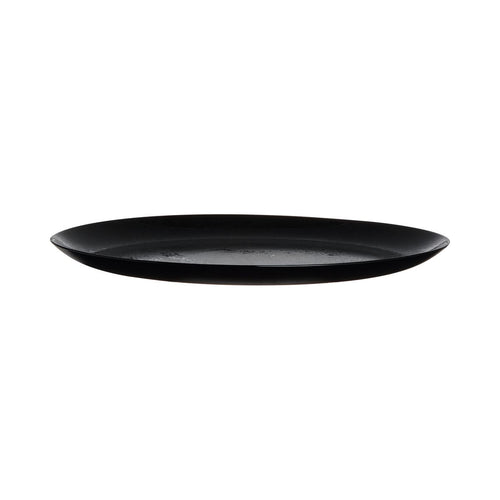 Assiette plate noire 25 cm Diana