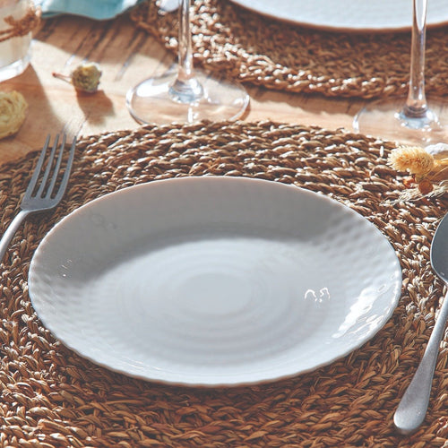 Assiette à dessert grise 19 cm Pampille