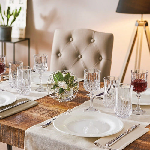 Ensemble 16 verres à pied et gobelets Longchamp