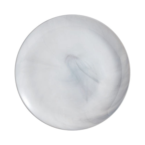 Lot de 6 assiettes plates Diwali Marble grises 25cm