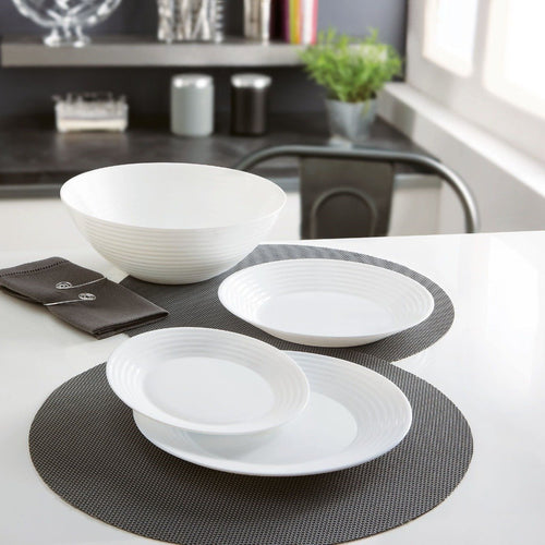 Harena 19-piece white dinnerware set - 2