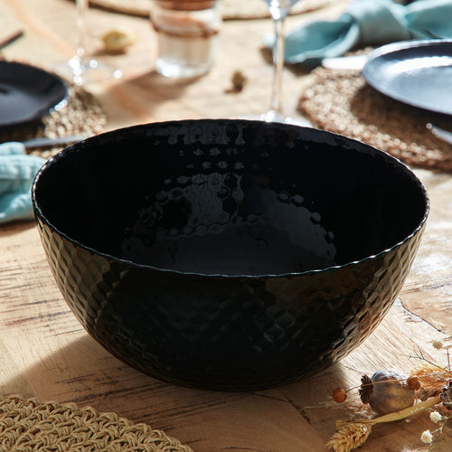 Saladier noir 24 cm Pampille