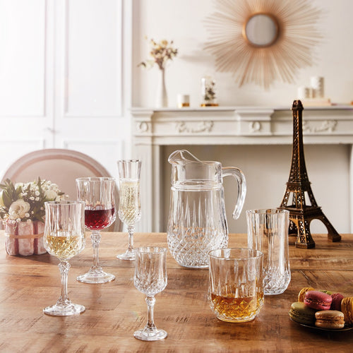 4 verres à pied 17 cl Longchamp