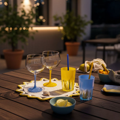 Verre à cocktail 70 cl jaune Summer Pop