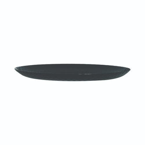 Assiette plate noire 25 cm Pampille
