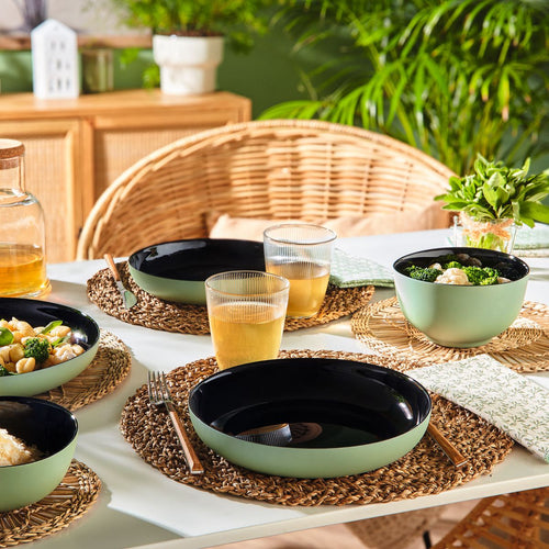 Assiette verte 21 cm Vicky