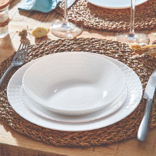 Service de table 19 pièces Pampille blanc - 2