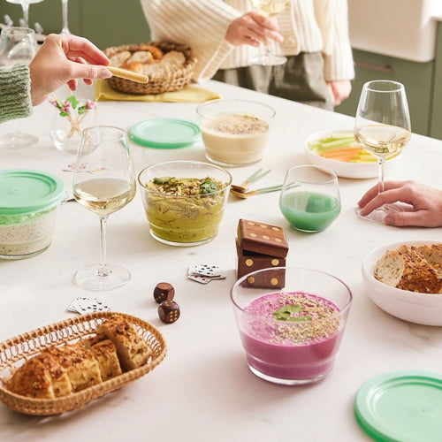 Coupelle 80 cl Eat & Joy avec couvercle vert