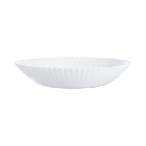 Assiette creuse blanche 20 cm Bloom