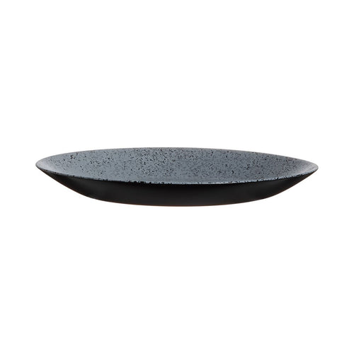 Assiette à dessert noire 18 cm Slate