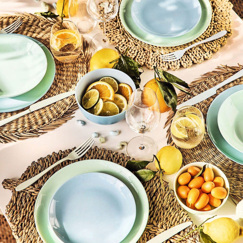 Assiette plate 25 cm Diwali Paradise Blue - 2