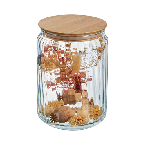 Pot 1L Nova Jar avec couvercle en bambou