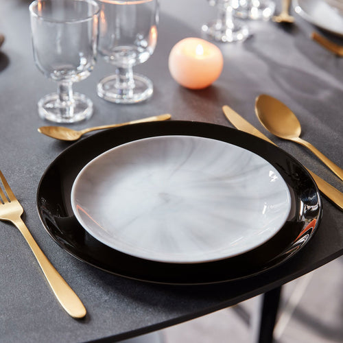 Assiette noire 25 cm Diwali - 2