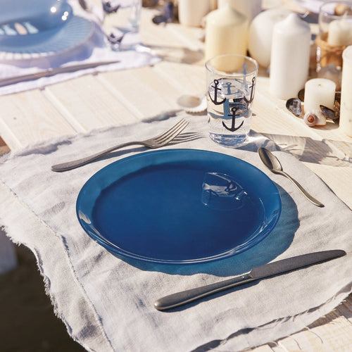 Arty Navy Blue Dinner Plate 26cm - 2