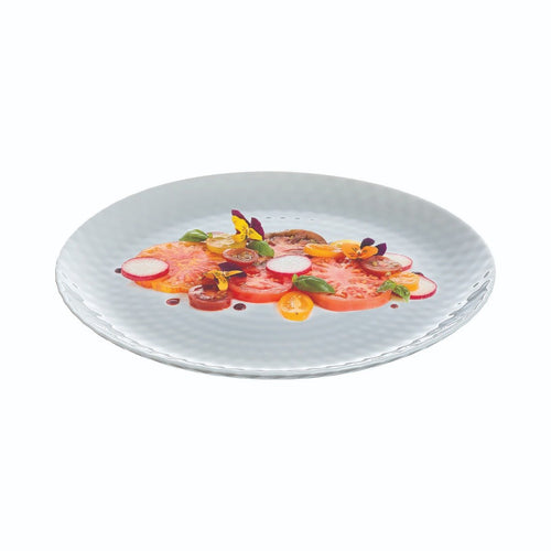 Assiette plate grise 25 cm Pampille
