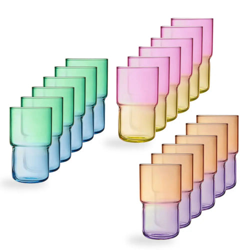 Ensemble 18 verres Candy Mix