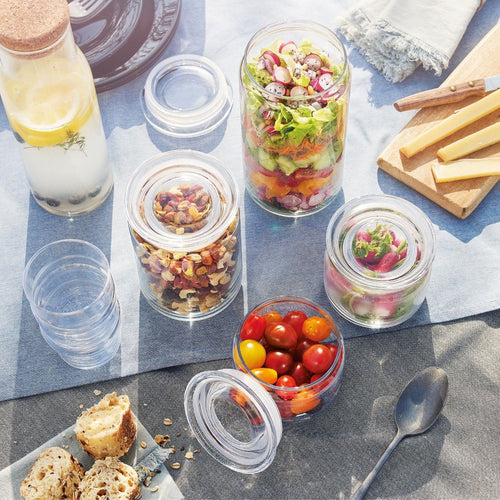 Lot de 2 pots de conservation Pure Jar Glass 1L