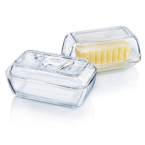 Beurrier vache 17 x 10,5 cm Hervé, Le Verre Français - 2