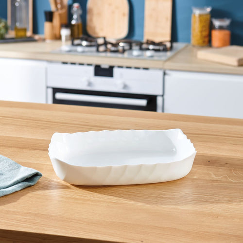 Plat de cuisson blanc 29 x 23 cm Smart Cuisine Trianon