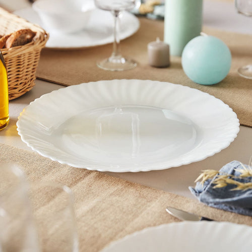 Plat blanc 30 cm Feston