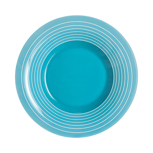 Assiette creuse bleue 21,5 cm Factory