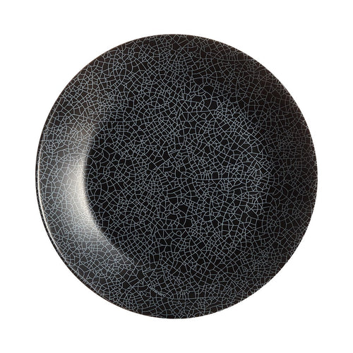 Assiette à dessert noire 18 cm Zoe