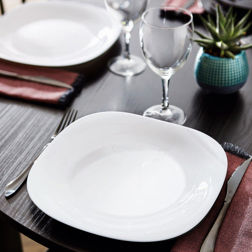 Service de table 18 pièces Carine blanc