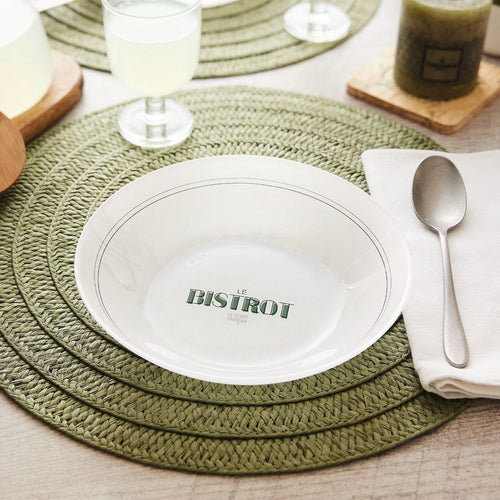 Gabin dinner service (6 soup plates + 6 dessert plates + 1 carafe + 6 Amelia glasses) - 2