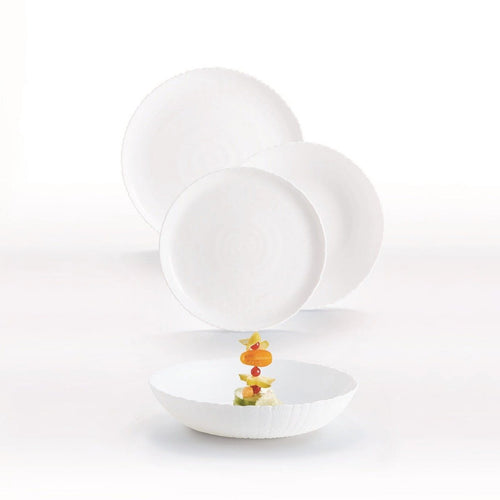 18-piece White Ammonite Set