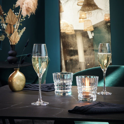 Ensemble 12 pièces Cheer Up Verre à pied 55cL et Flutes à Champagne