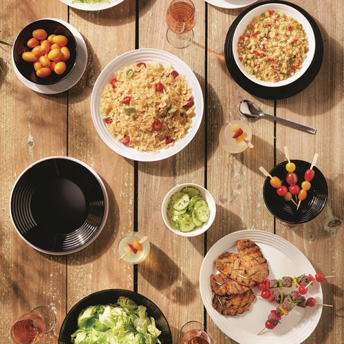 Service de table 18 pièces Harena Noir