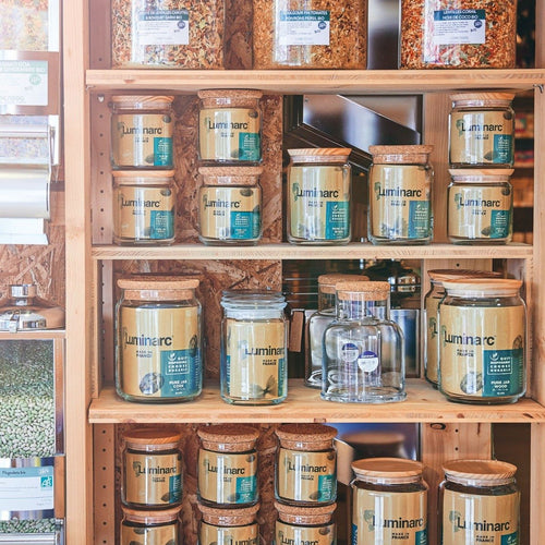 Lot de deux pots de conservation Pure Jar Wood- 1L + 0,5L - 2