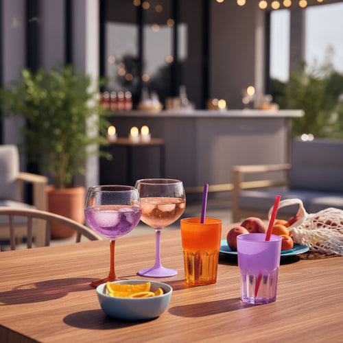 Verre à cocktail 70 cl orange Summer Pop - 2