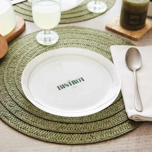 Service de table 19 pièces avec 12 assiettes, 6 verres et 1 carafe 0.75L - Gabin