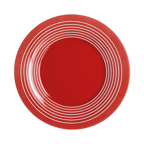 Assiette dessert rouge 19,5 cm Factory